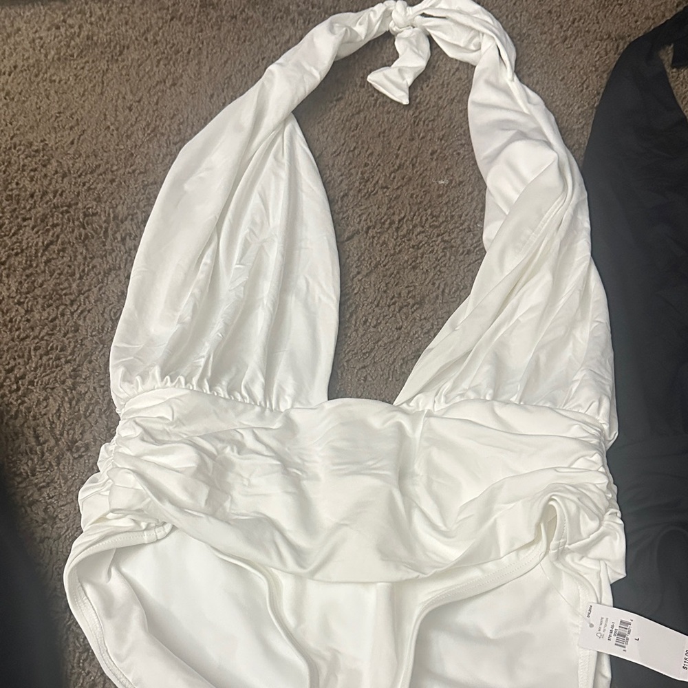 Banana Republic White One Piece Swimsuit